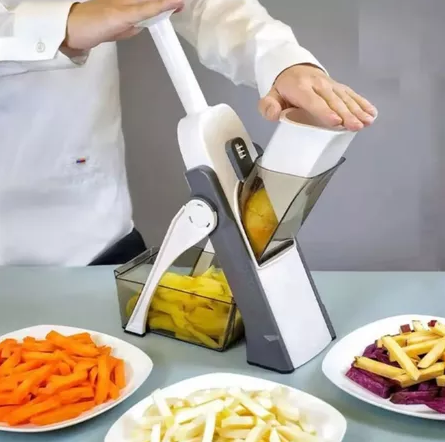 Mandollina Vertical - Rapidez, Versatilidad y Precisión al Preparar sus Ingredientes Favorito